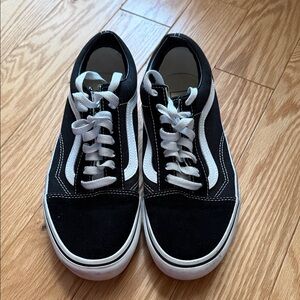 Vans Black and White Low-Top Sneakers
